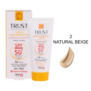 ضد آفتاب رنگی و کنترل چربی بژ طبیعی پوست مختلط تا چرب 2024